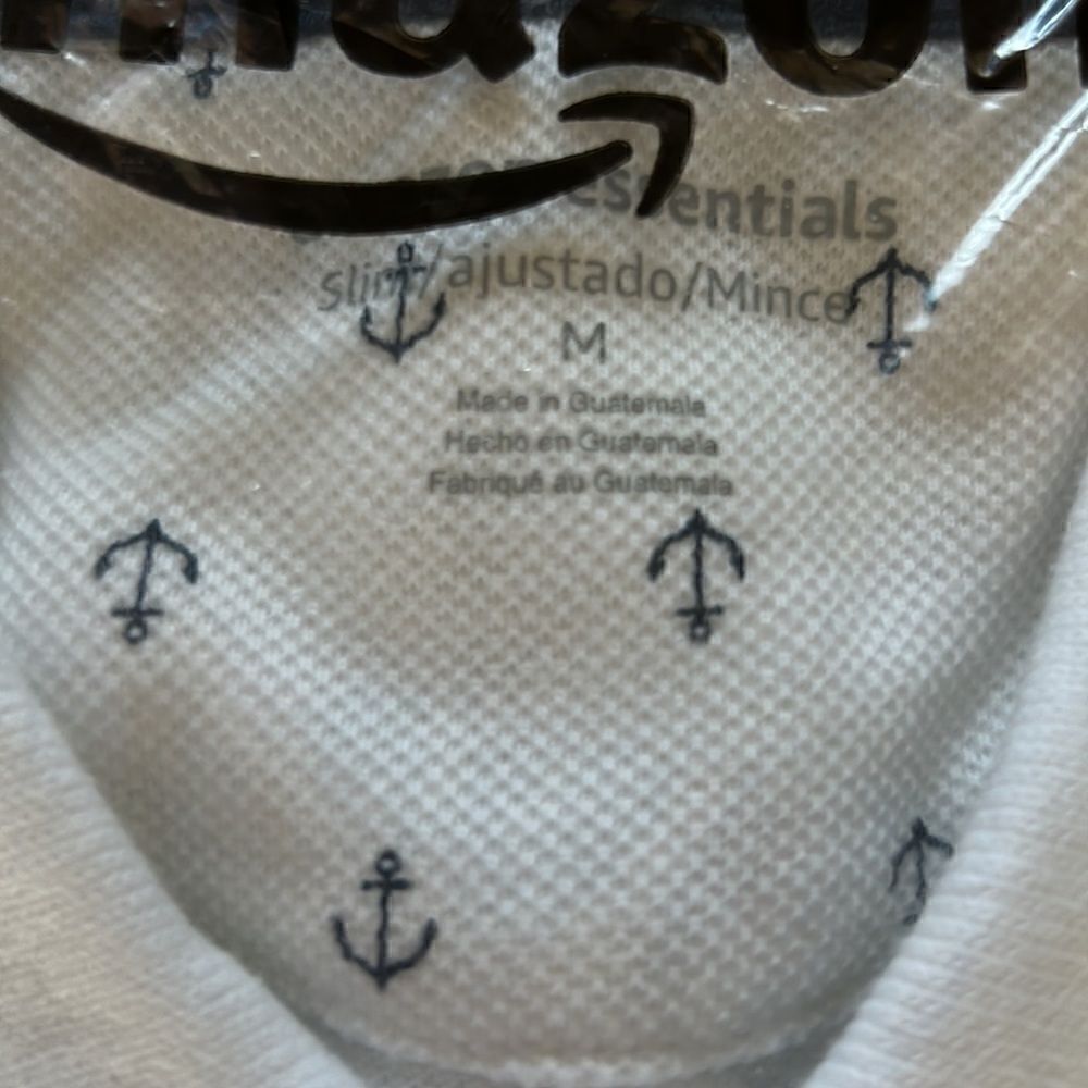 NEW Amazon Essentials Mens Anchor Polo Shirt - Picture 4 of 5